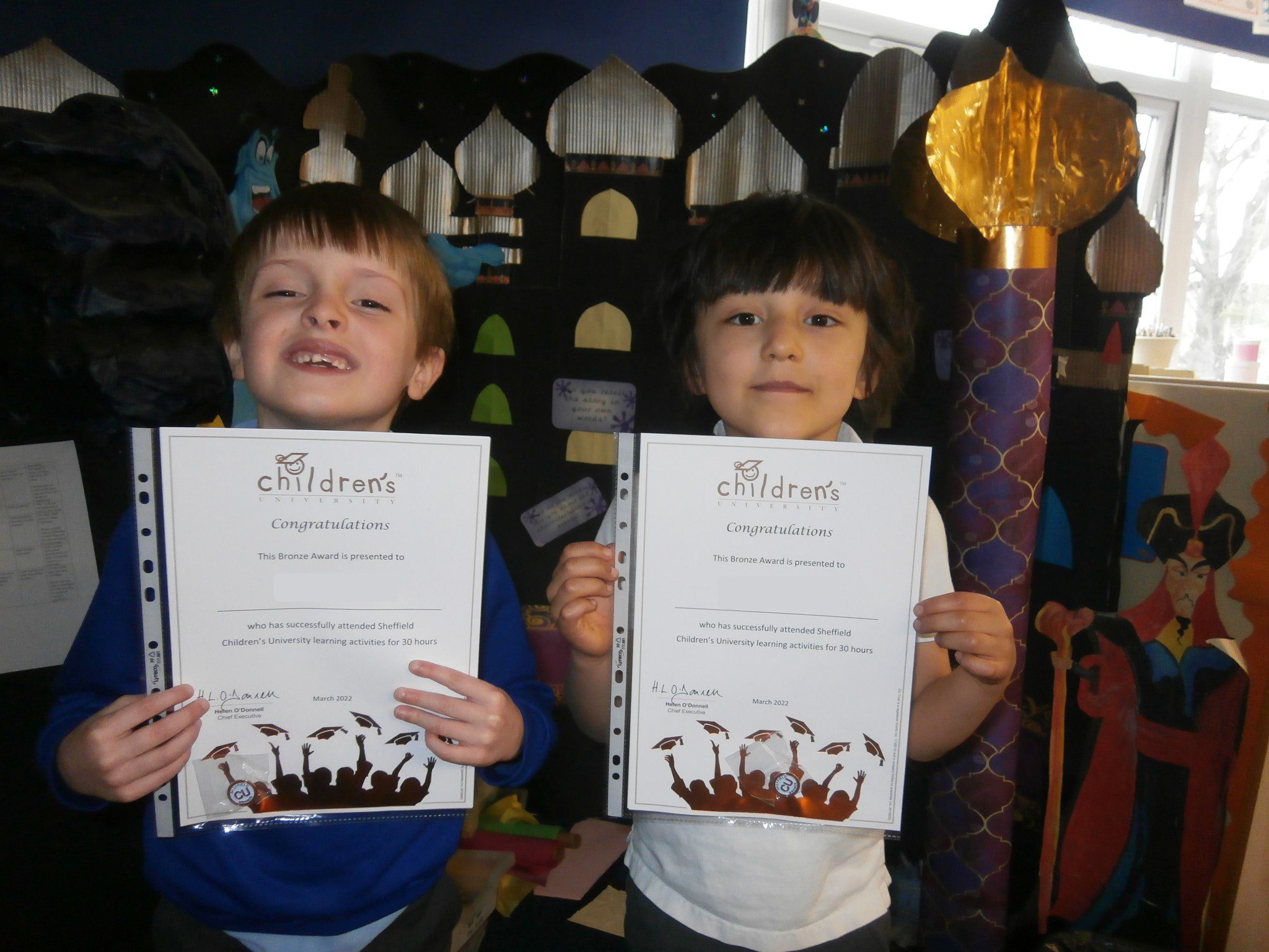 Sheffield Children’s University – Bronze Award March 2022