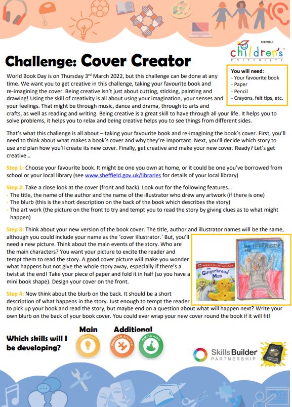 Sheffield Children’s University World Book Day Challenge – March 2022